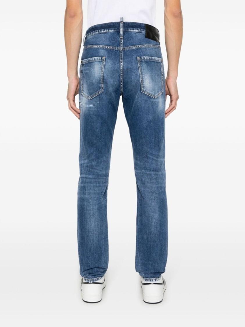 DSQUARED2 Cool Guy Distressed Jeans In Blue Product Image