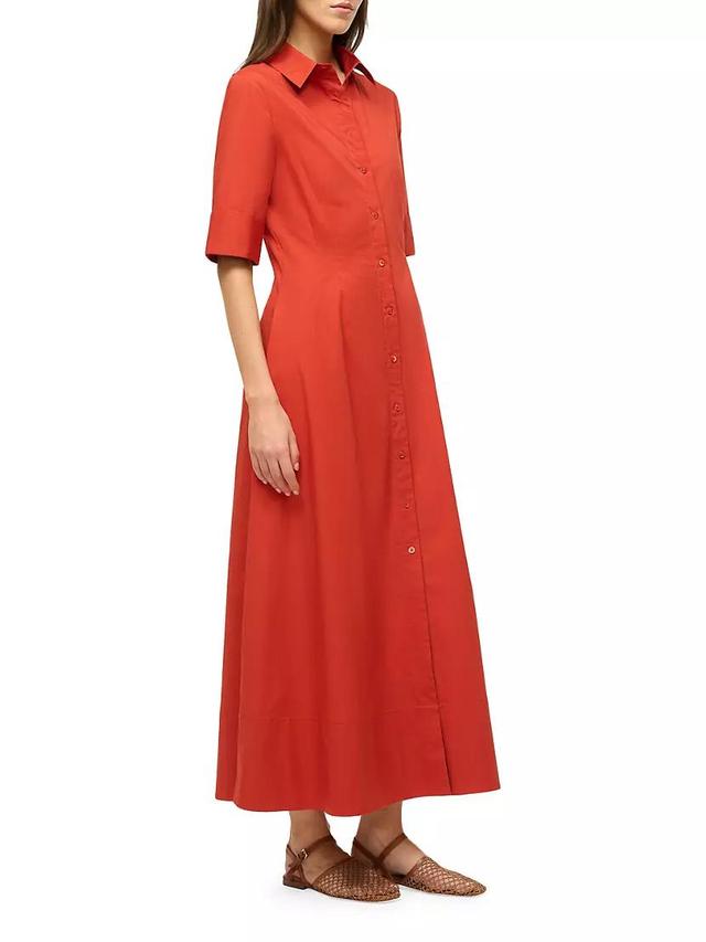 Joan Stretch-Cotton Maxi Shirtdress Product Image