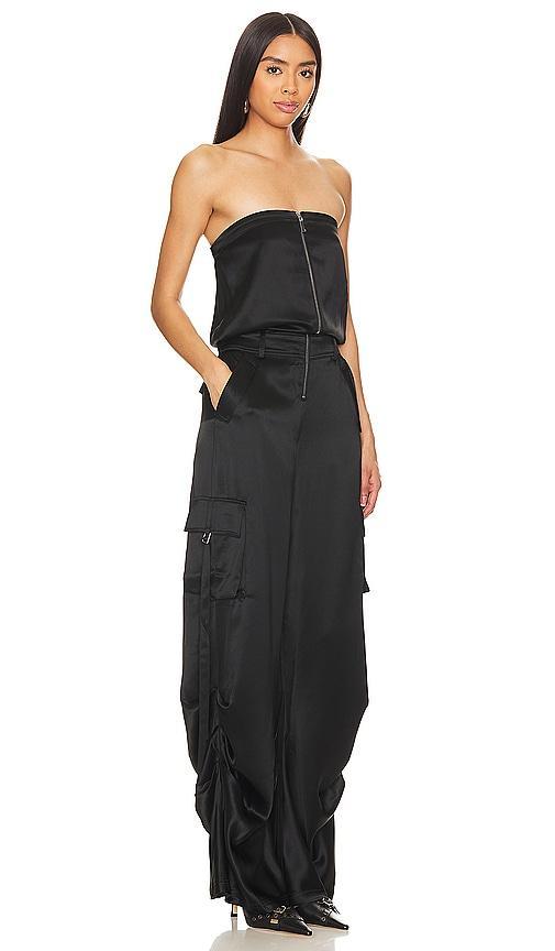 Estrella Strapless Wide-Leg Cargo Jumpsuit Product Image