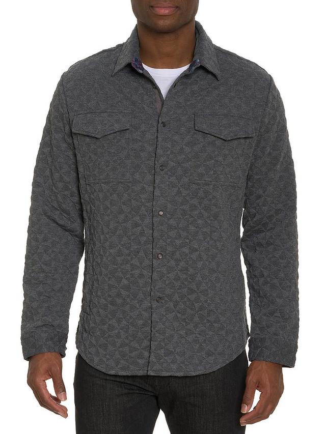 Mens Brent Quilted Knit Shirt Jacket Product Image