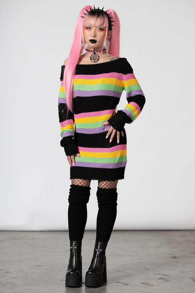 Good Vibes Knit Sweater Dress Female Product Image