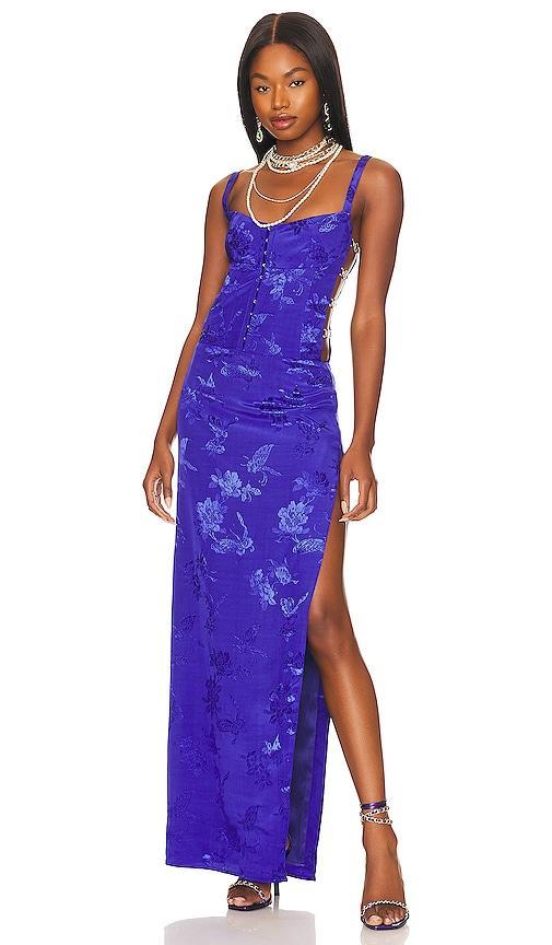 Lovers and Friends Lovers + Friends Bellevue Gown in Blue. Product Image