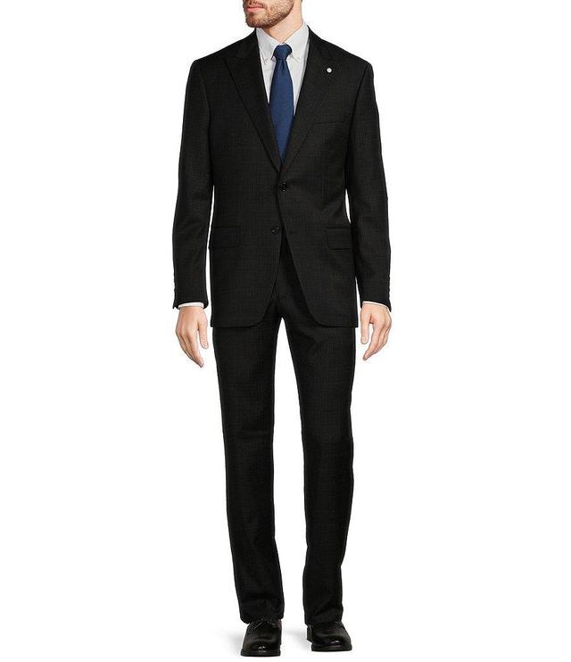 Hart Schaffner Marx New York Modern Fit Flat Front Fancy Pattern 2-Piece Suit Product Image