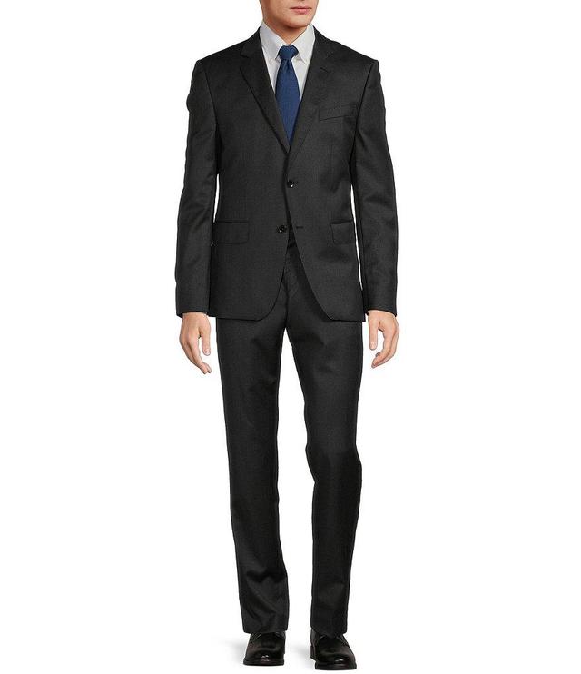 Hugo Boss Slim Fit Flat Front Solid Pattern 2-Piece Suit Product Image