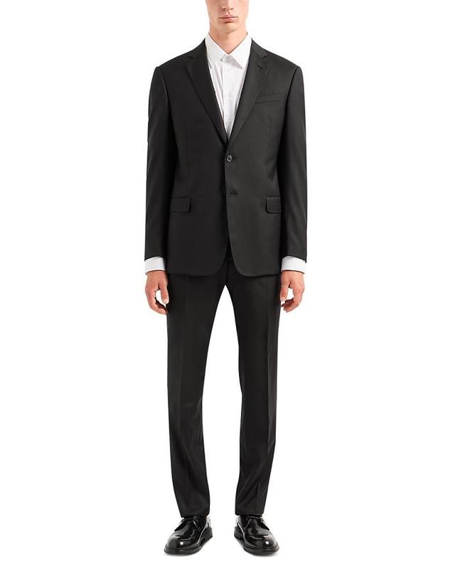 Emporio Armani Trim Fit Solid Wool Suit Product Image