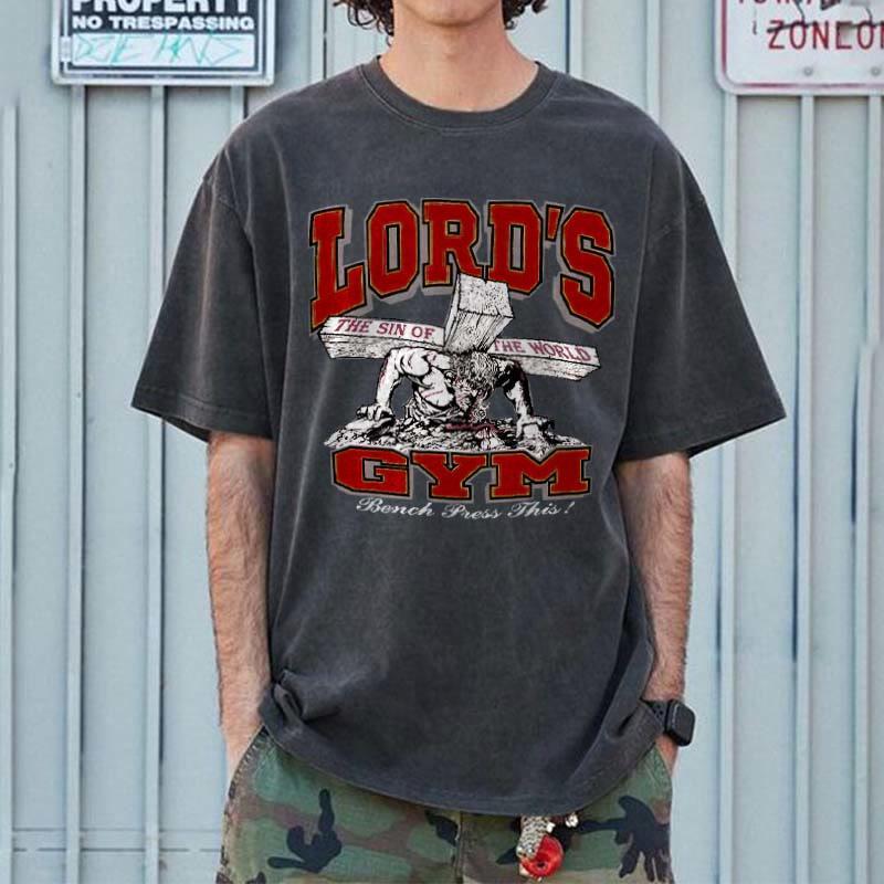 Vintage Lord's Gym Print Short Sleeve T-Shirt product image