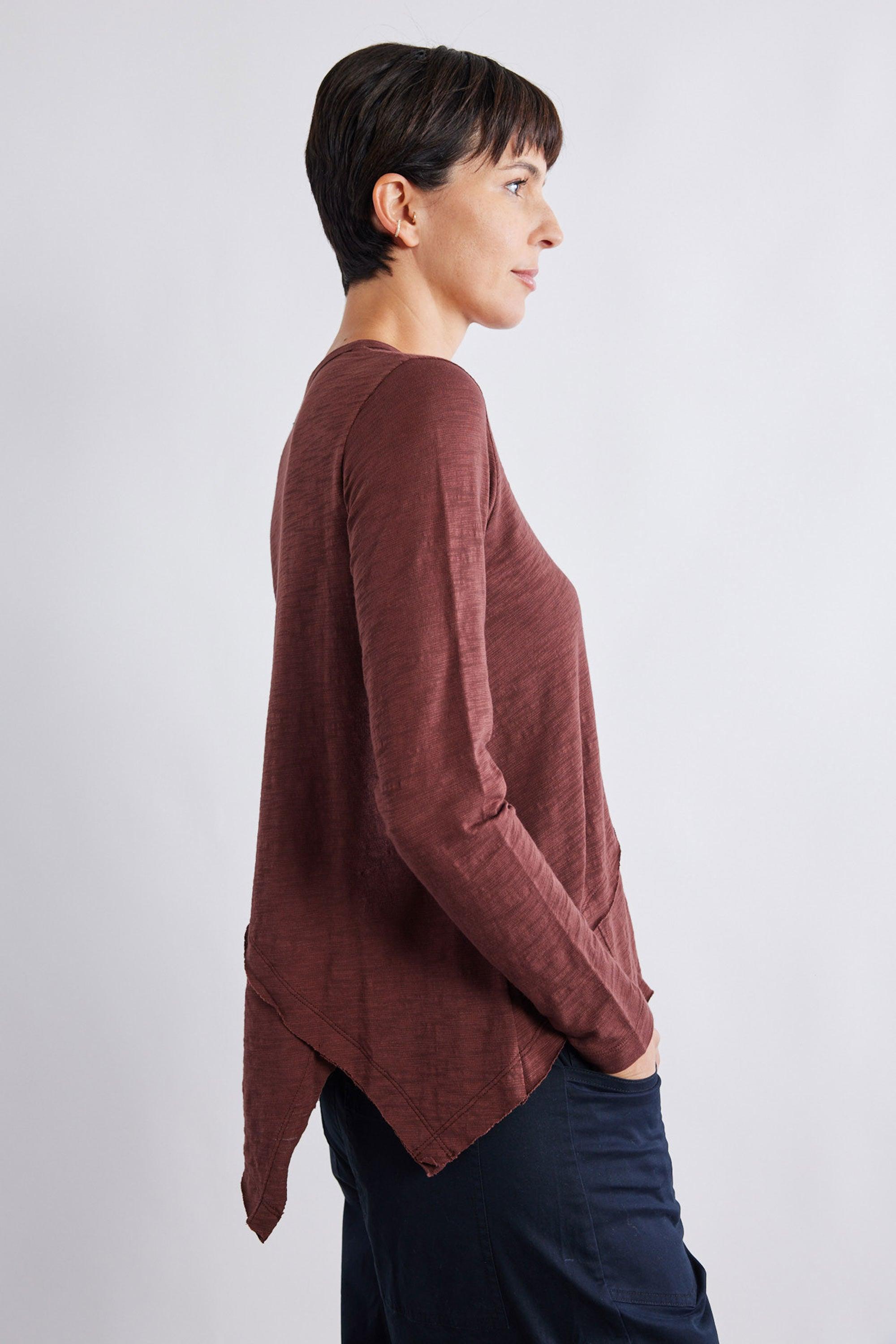 Inner Glow Asymmetric Long Sleeve Top Product Image