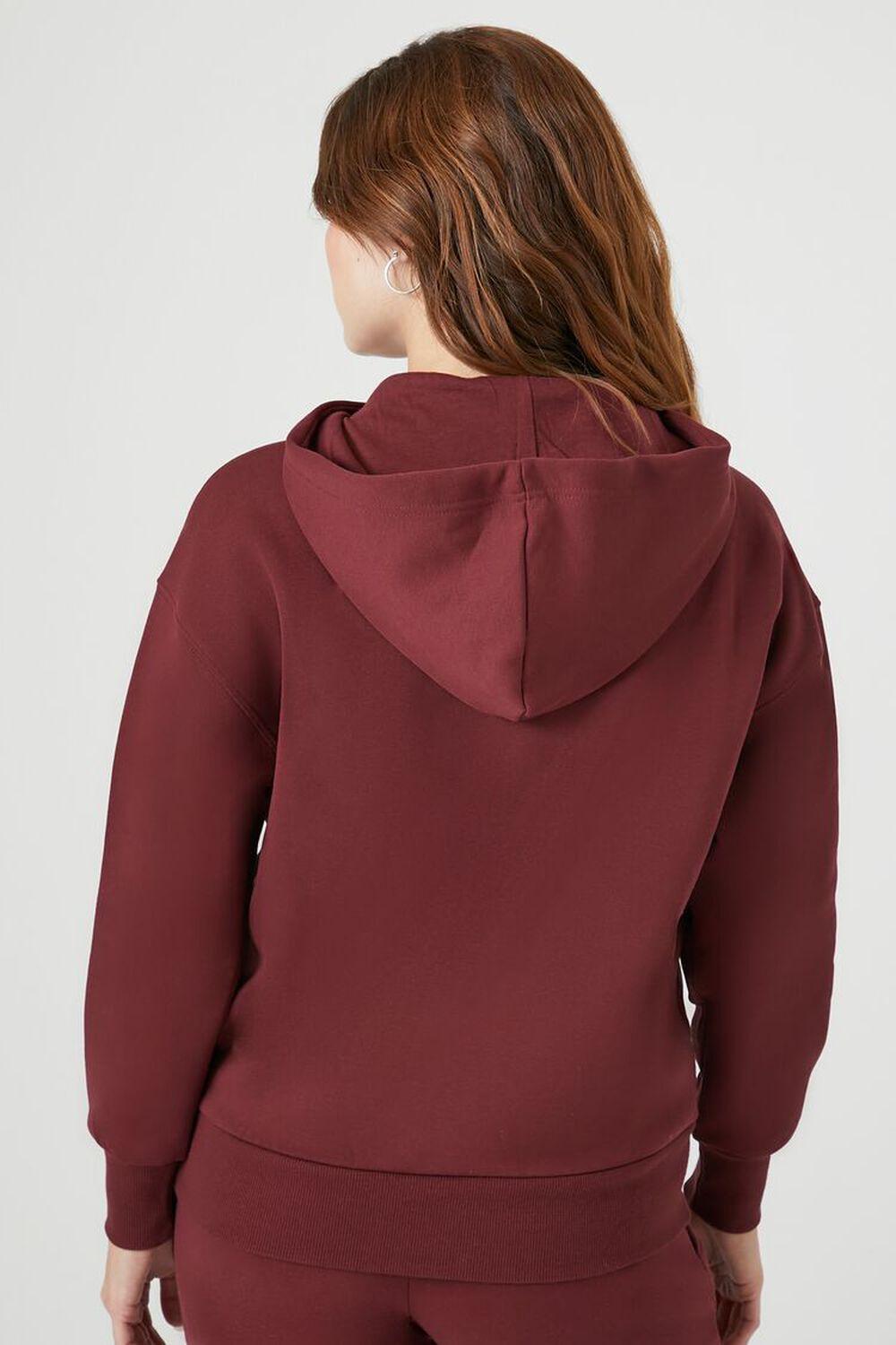 Drop-Sleeve Fleece Hoodie | Forever 21 Product Image