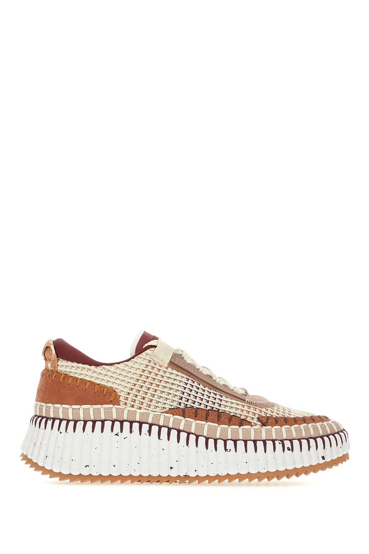 CHLOÉ Nama Sneakers In Beige Product Image