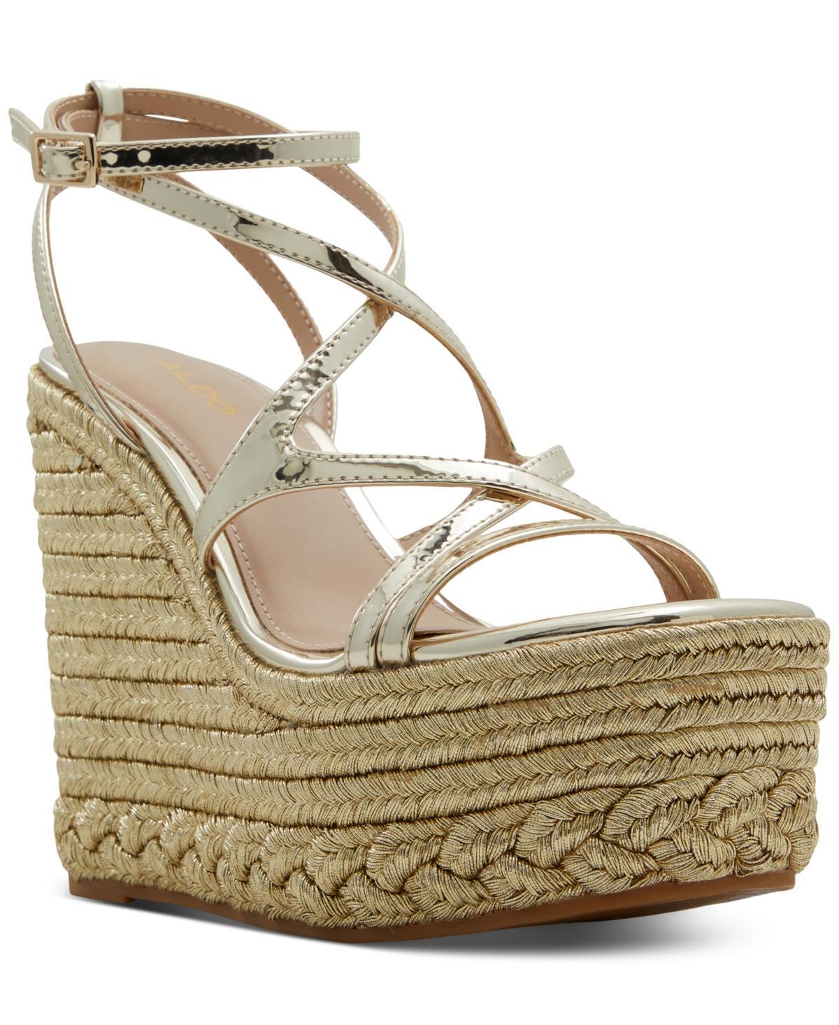 Aldo Womens Portofino Strappy Platform Wedge Sandals Product Image