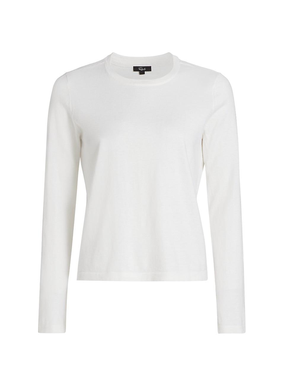 Womens Cotton-Cashmere Long-Sleeve T-Shirt product image