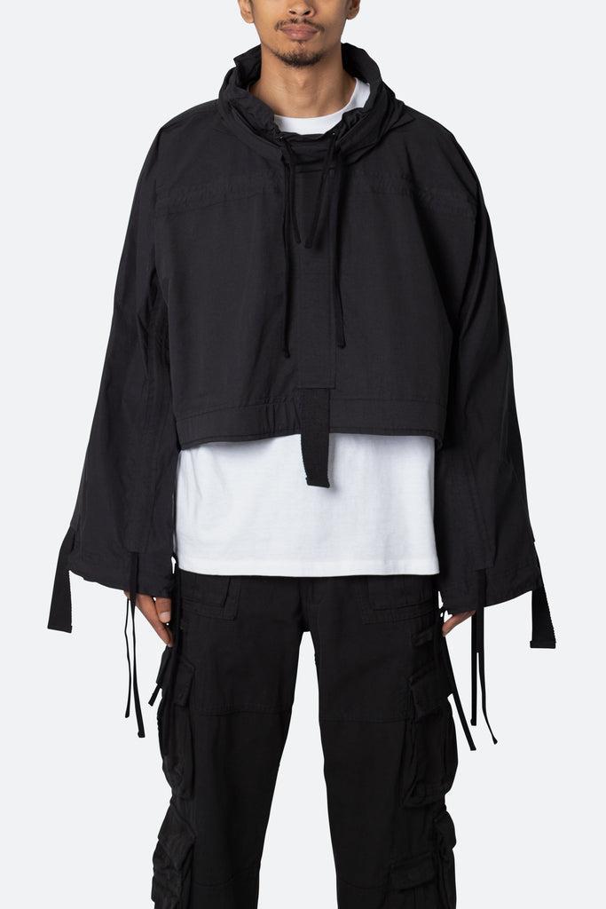 Cropped Strappy Jacket - Black Product Image