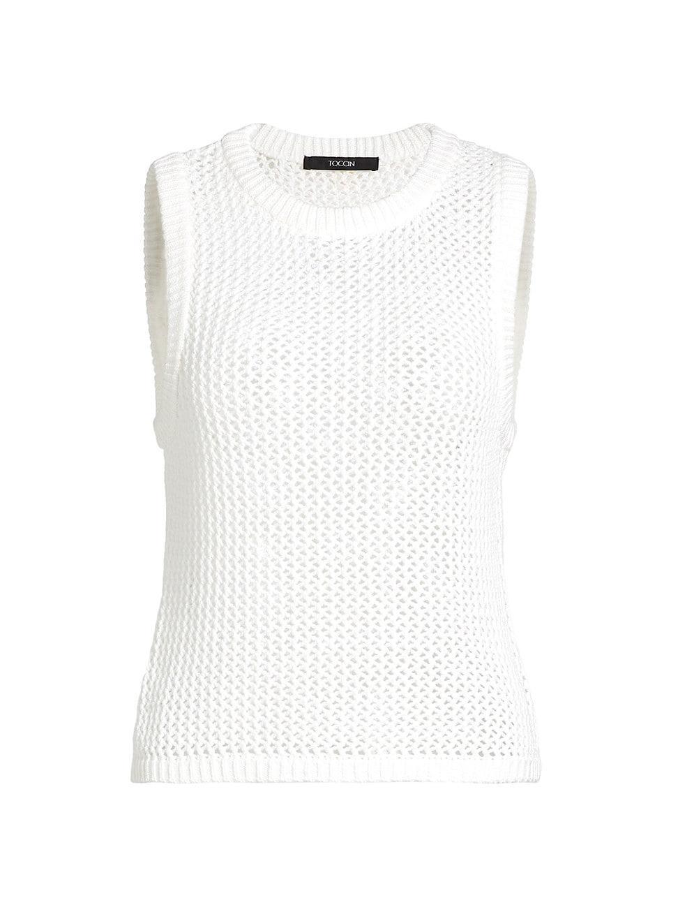 Womens Estelle Crocheted Cotton Top Product Image