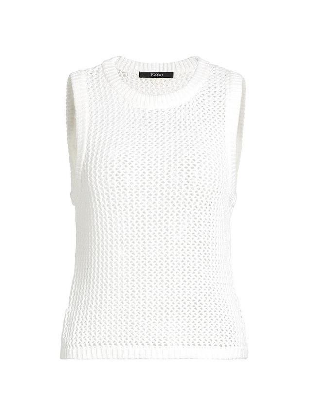 Womens Estelle Crocheted Cotton Top Product Image