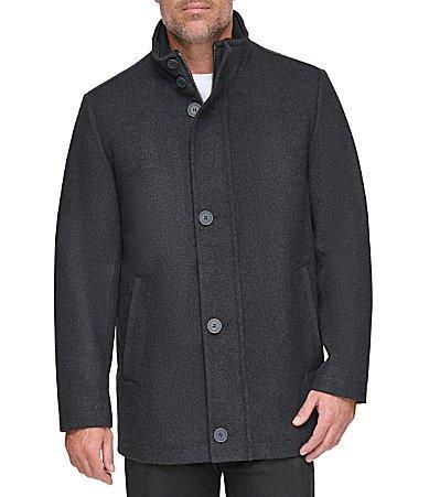 Marc New York Mens Signature Dorsey Zip-Front Wool Blend Car Coat Product Image