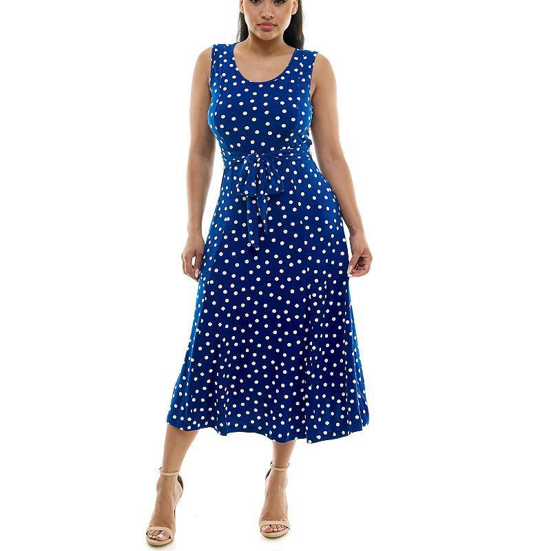 Womens Nina Leonard Print Midi Dress Product Image