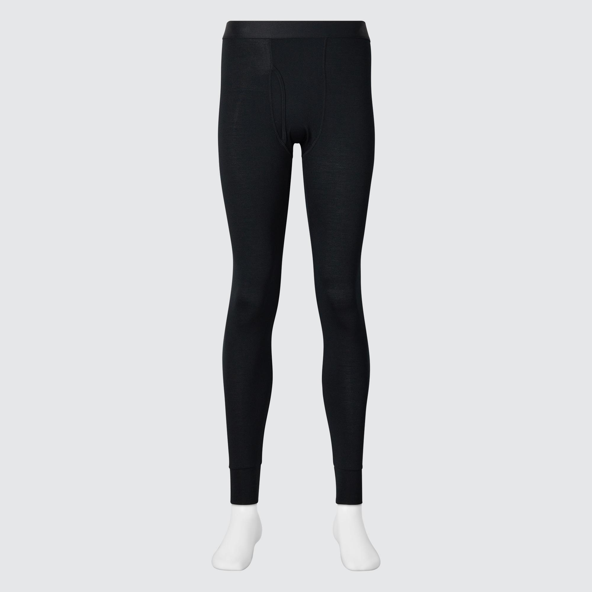 Mens Heattech Tights (2021 Edition) with Moisture-Wicking Black 2XL UNIQLO US Product Image