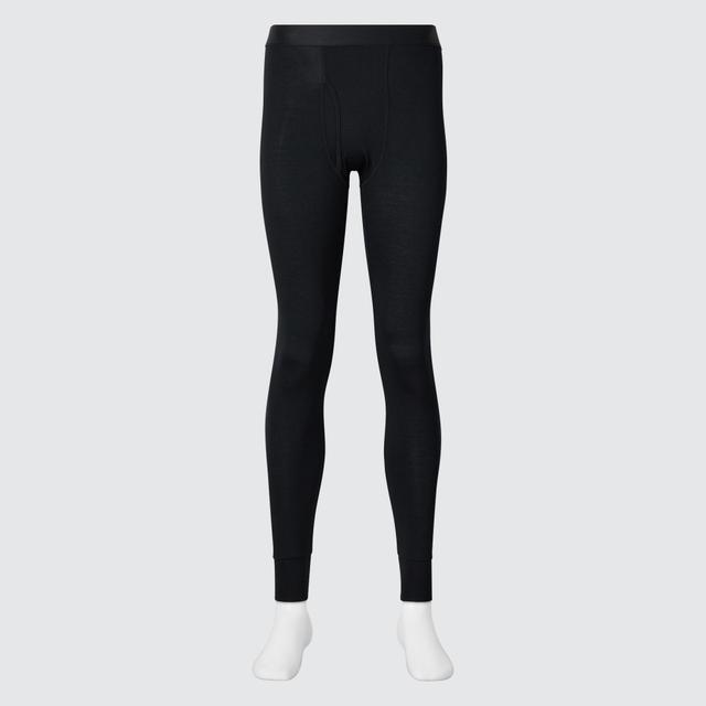 Mens Heattech Tights (2021 Edition) with Moisture-Wicking Black 3XL UNIQLO US Product Image