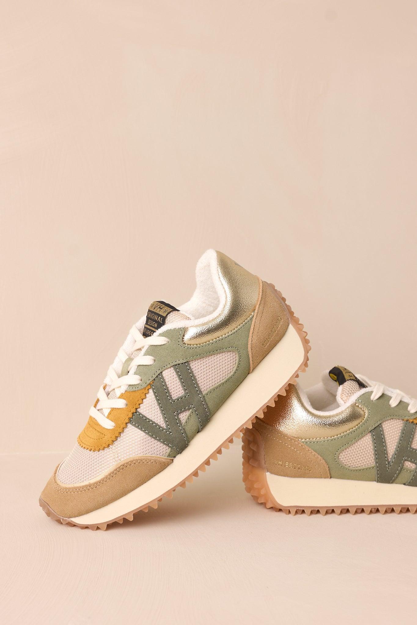 Vintage Havana Cosmic Camel Olive Multi Sneakers Product Image