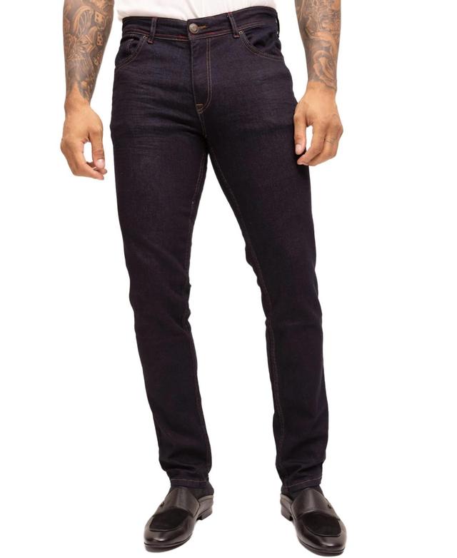 Ron Tomson Mens Modern Contrast Stitch Zip Fly Jeans Product Image