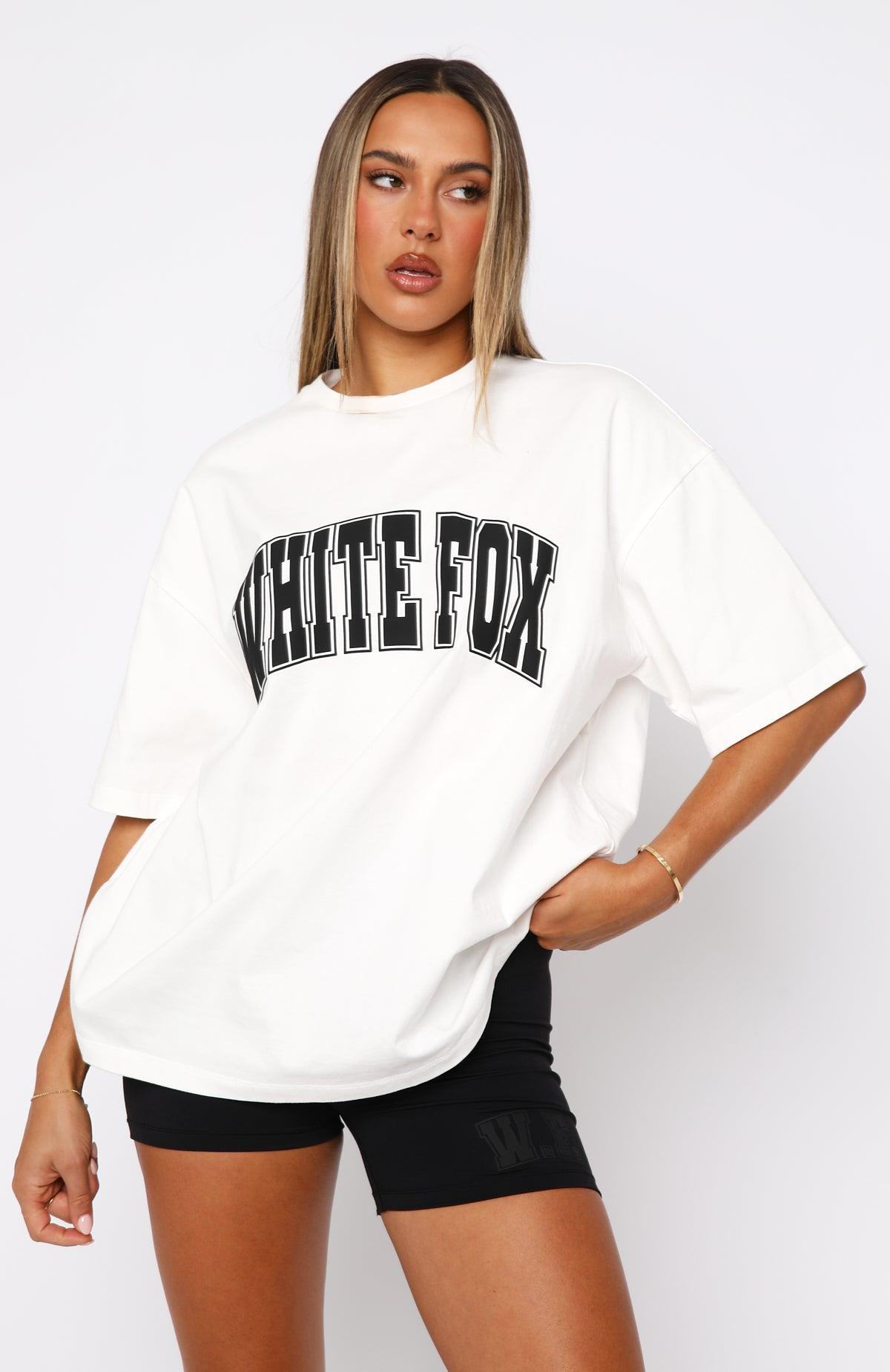 Decade Classics Varsity Oversized Tee White Product Image