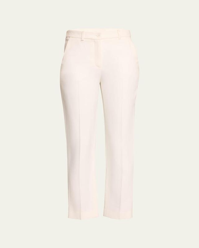 Samantha Double Crepe Sabl Slim-Leg Pants Product Image