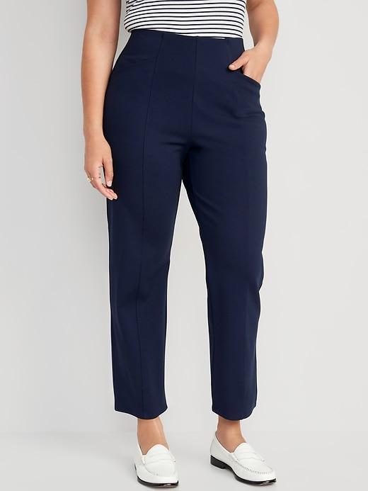 Extra High-Waisted Stevie Straight Pants Product Image