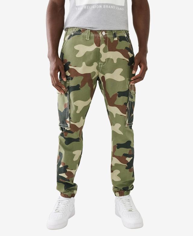 Mens Camo Big T Cargo Jogger Pant | C906 | Product Image