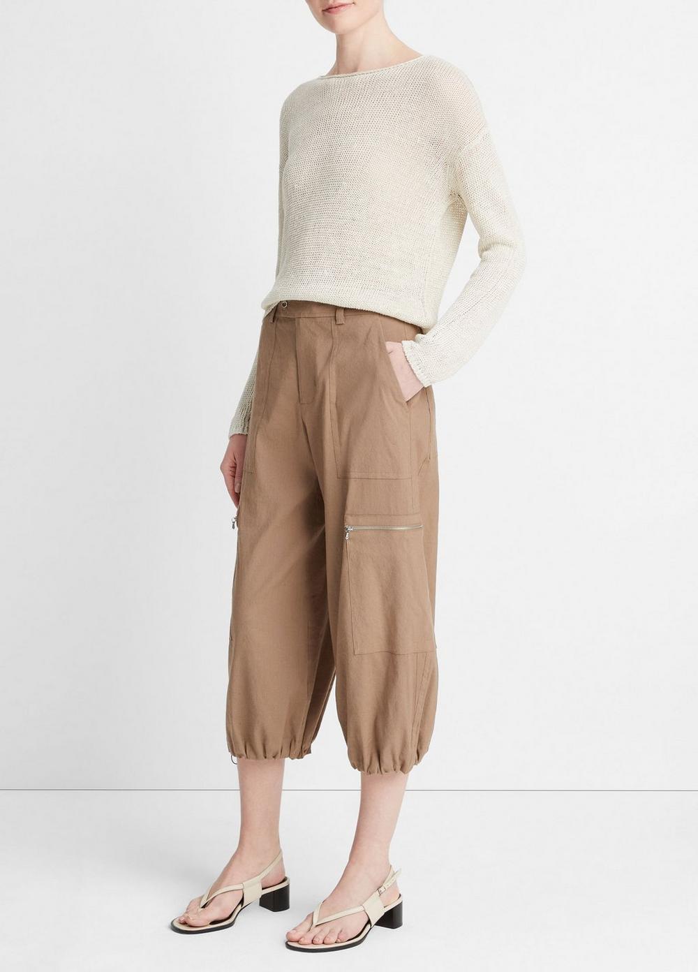 Low-Rise Cropped Parachute Pant Product Image