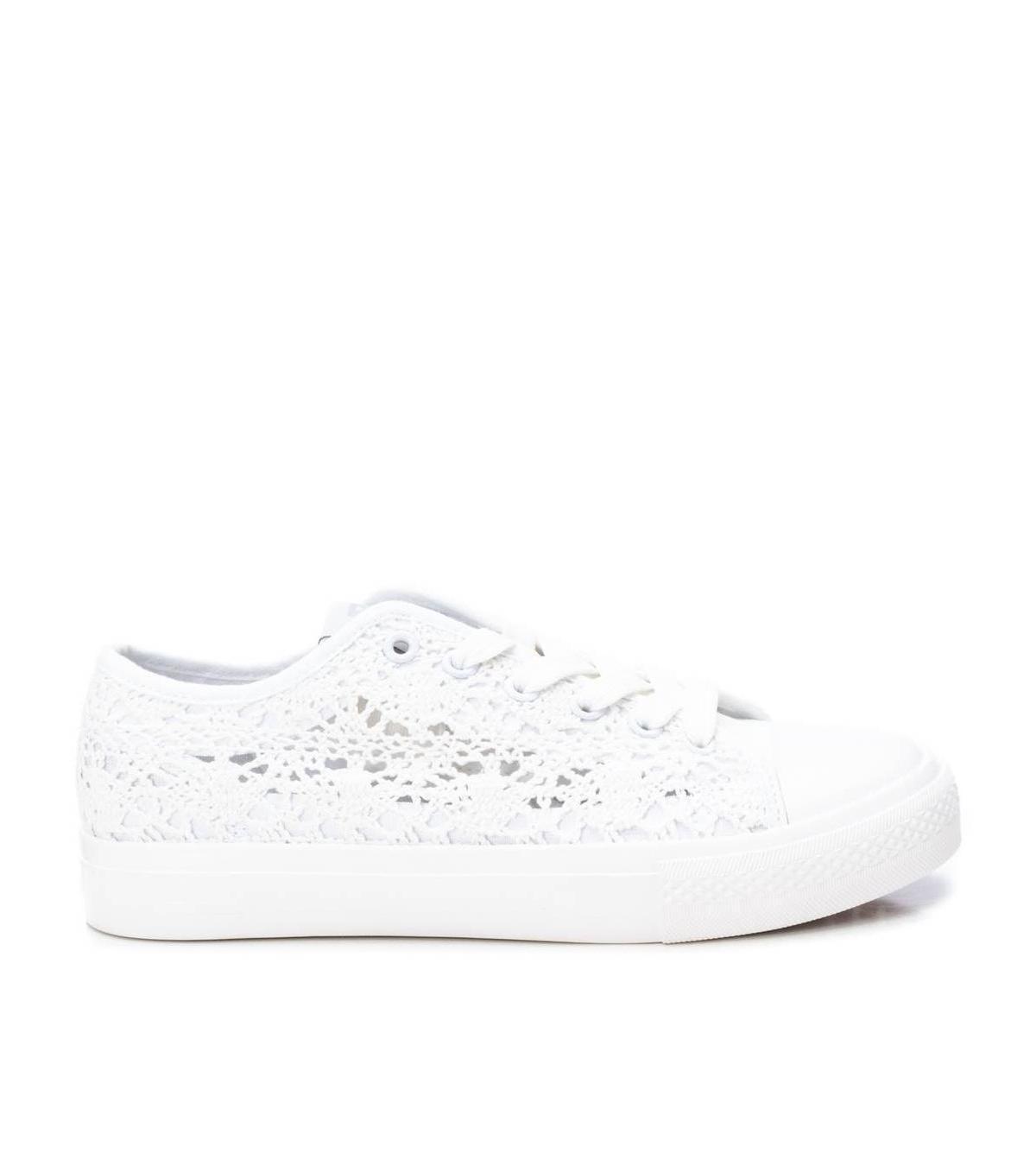 Xti Womens Crochet Lace-Up Sneakers By Product Image