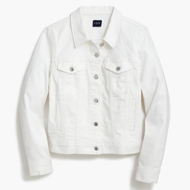 Classic jean jacket in white wash Product Image