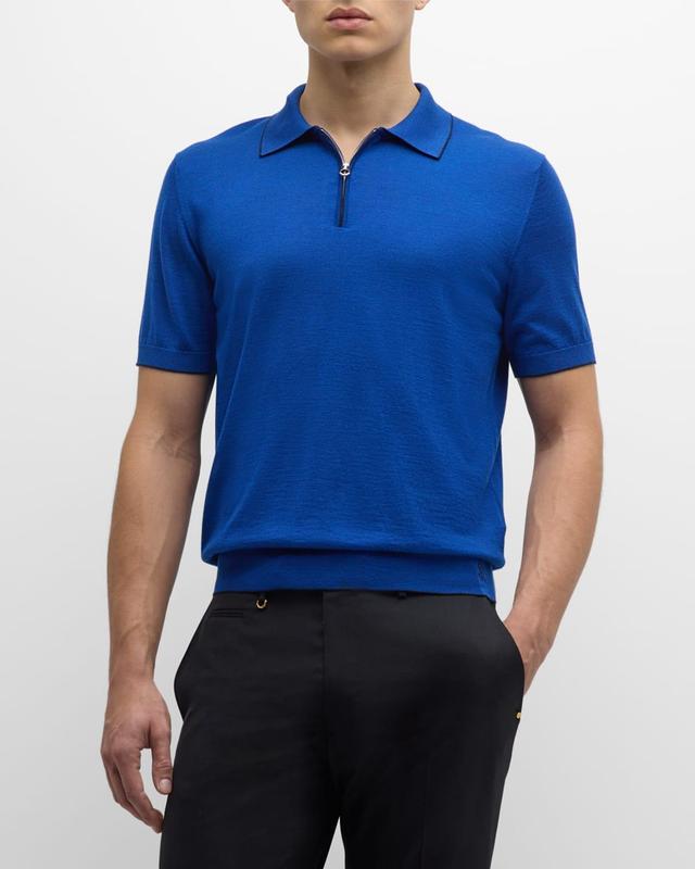 Mens Quarter-Zip Polo Sweater Product Image