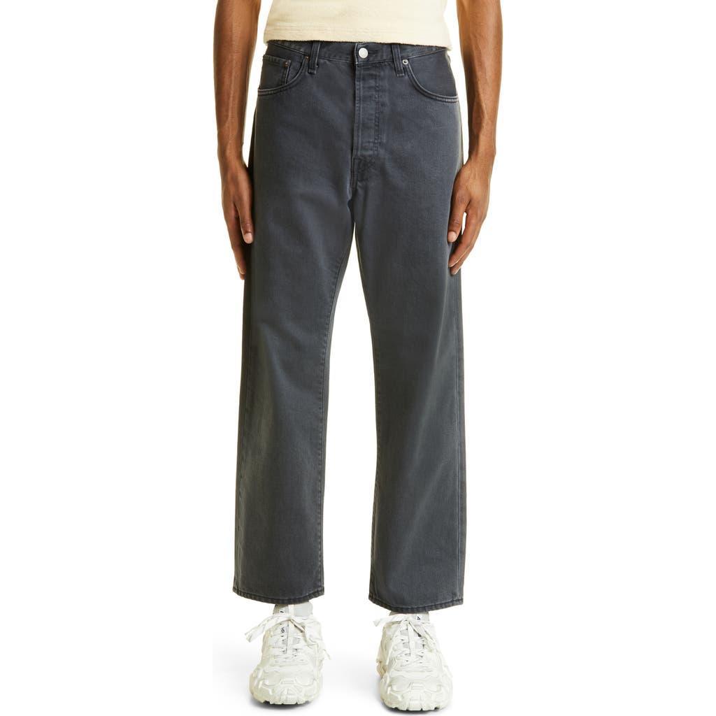 Straight-leg Cropped Jeans In Grey Product Image