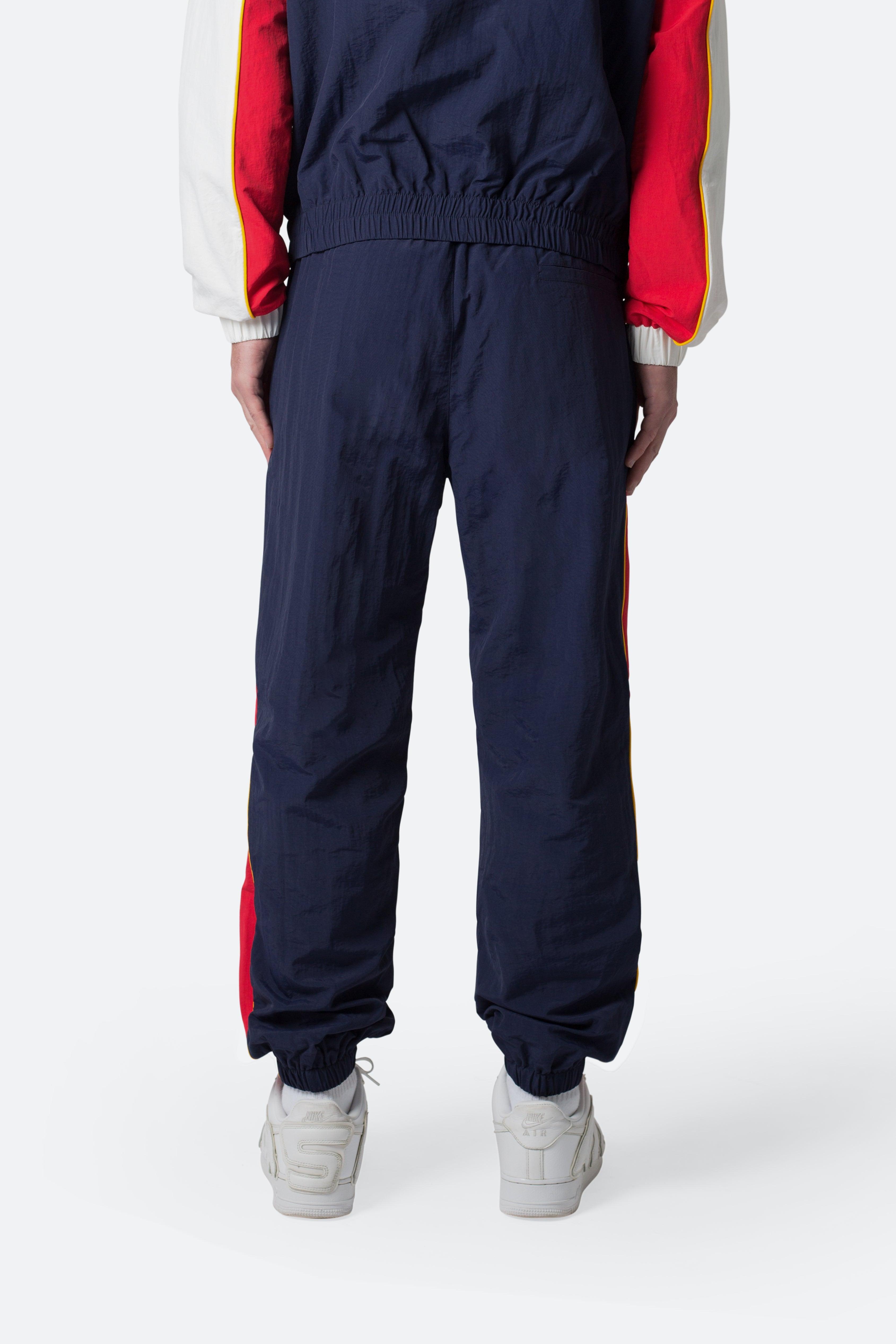 Nylon Track Pants - Red/White/Blue Product Image