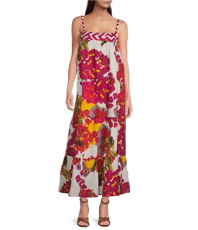 Ro's Garden Natasha Kobe Sleeveless Square Neckline Maxi Dress Product Image