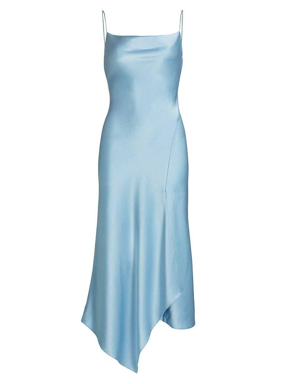 Womens Harmony Asymmetric Satin Dress Product Image