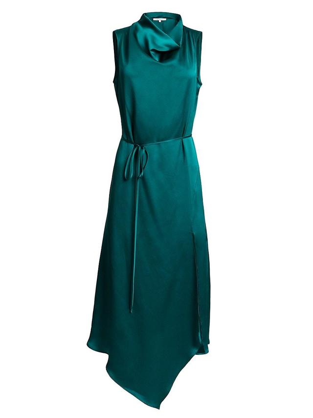 Womens Silk Handkerchief Midi Dress Product Image