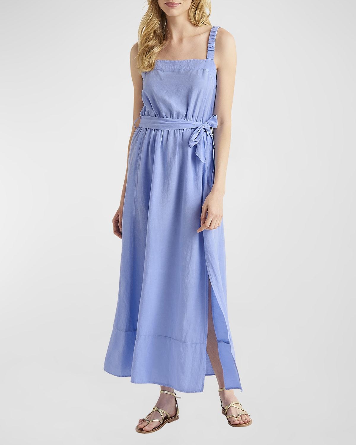 Splendid Jubi Tie Waist Linen Blend Maxi Dress Product Image