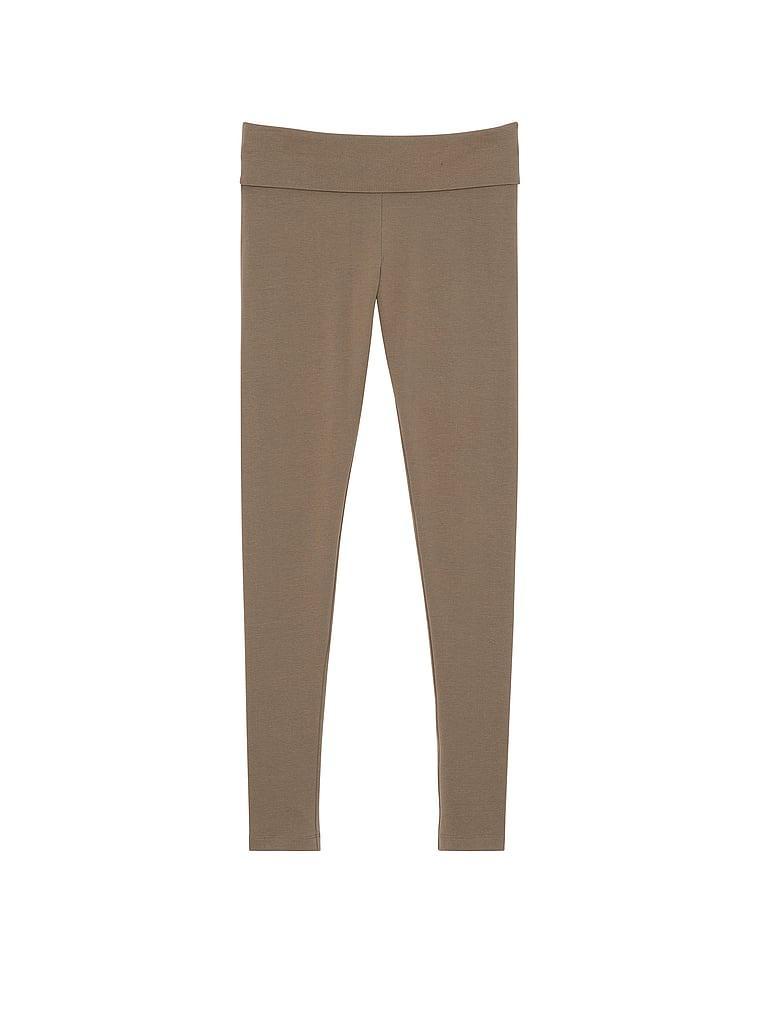 VS Cotton Yoga Mid-Rise Foldover Leggings Product Image