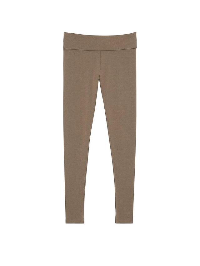 VS Cotton Yoga Mid-Rise Foldover Leggings Product Image