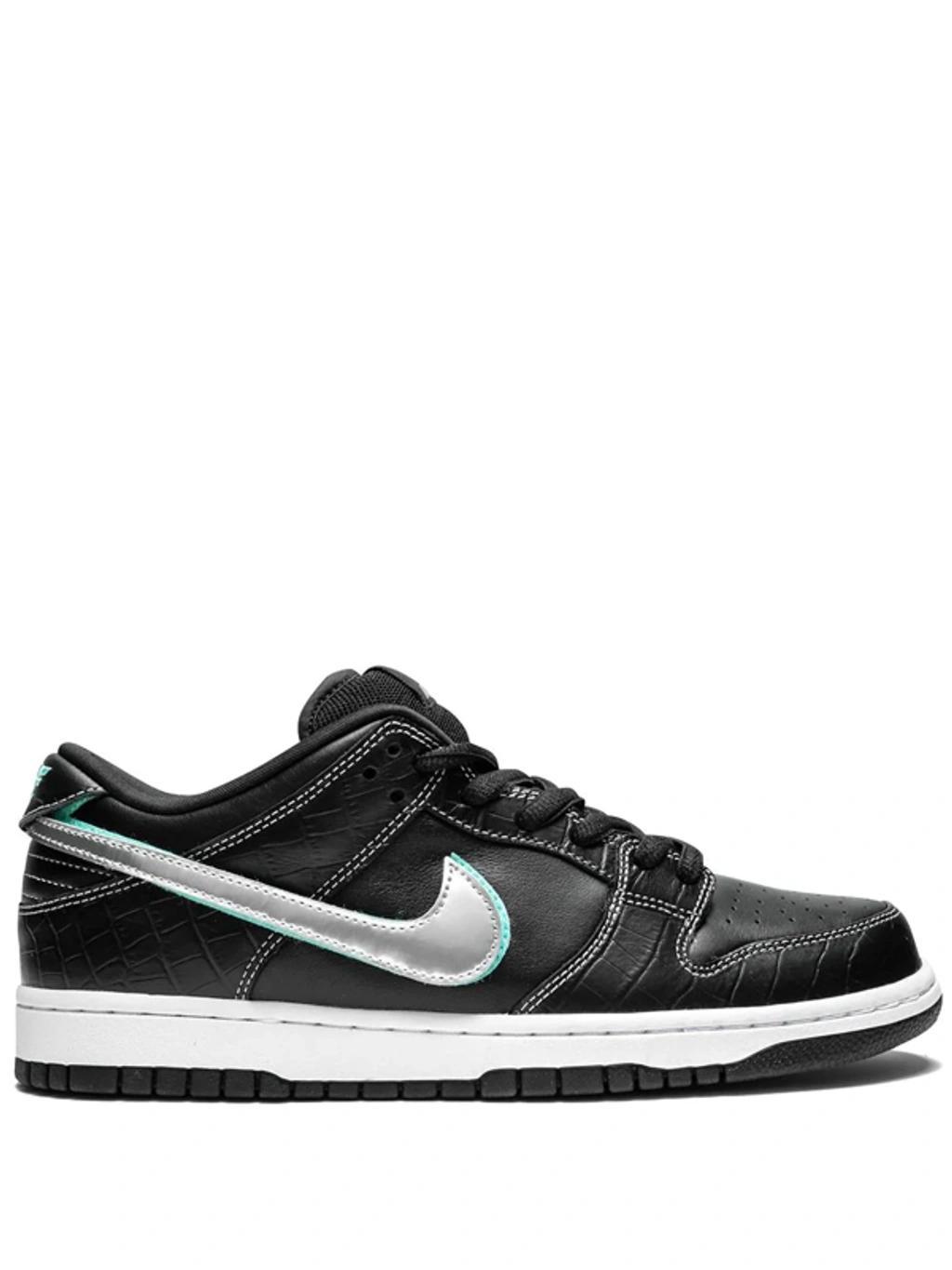 X Diamond Supply Co. Dunk Low-top Sneakers In Black Product Image