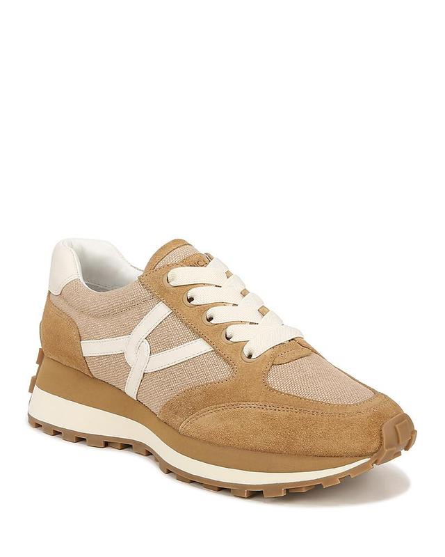 Womens Valentina Leather & Suede Low-Top Sneakers Product Image