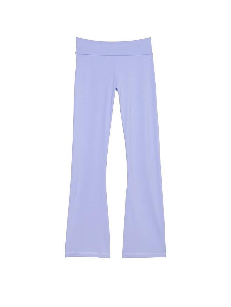 VS Cotton Yoga Foldover Flare Leggings Product Image