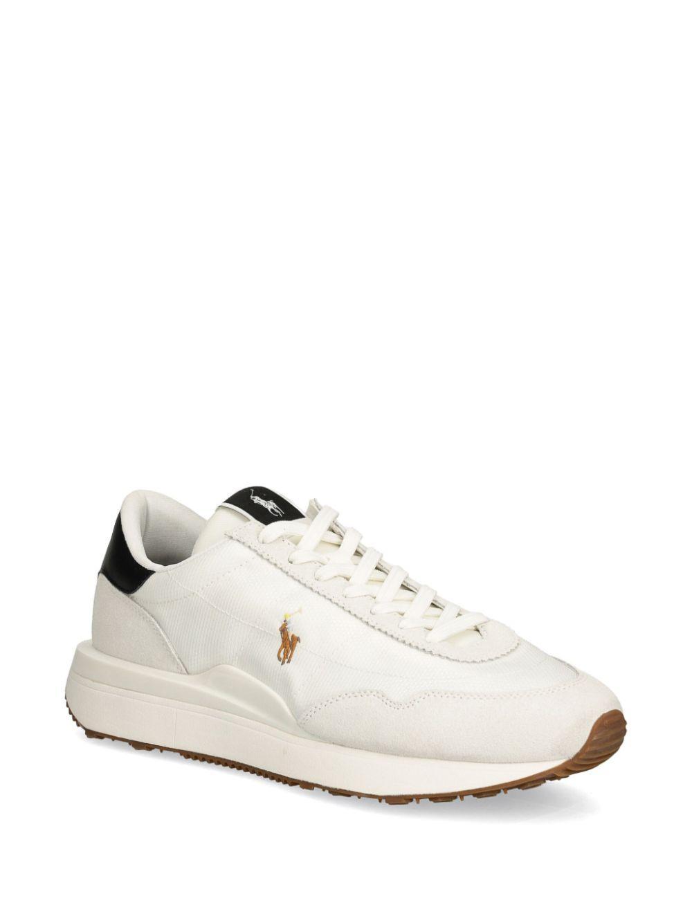 POLO RALPH LAUREN Logo Low-top Sneakers In Deckwash White,multi Product Image