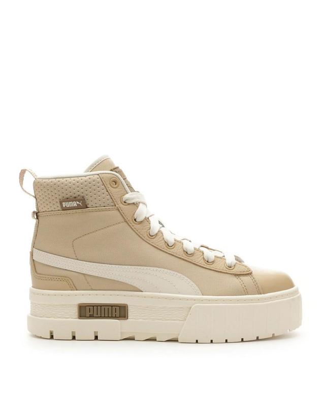 PUMA Mayze Mid safari sneakers in beige Product Image