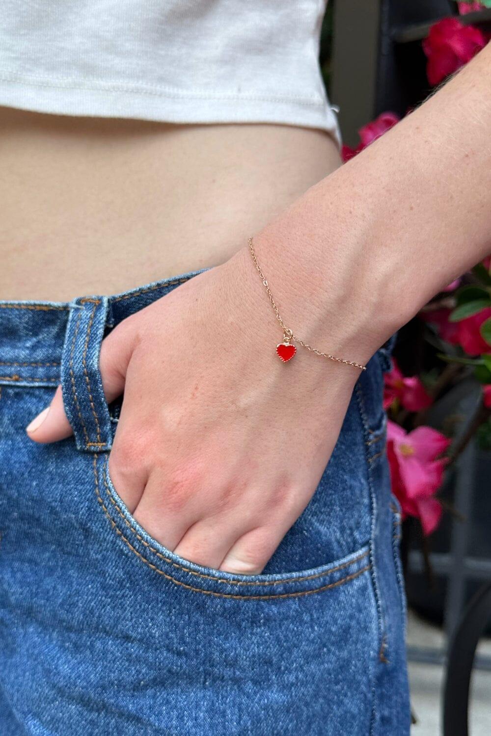 Red Heart Bracelet Product Image