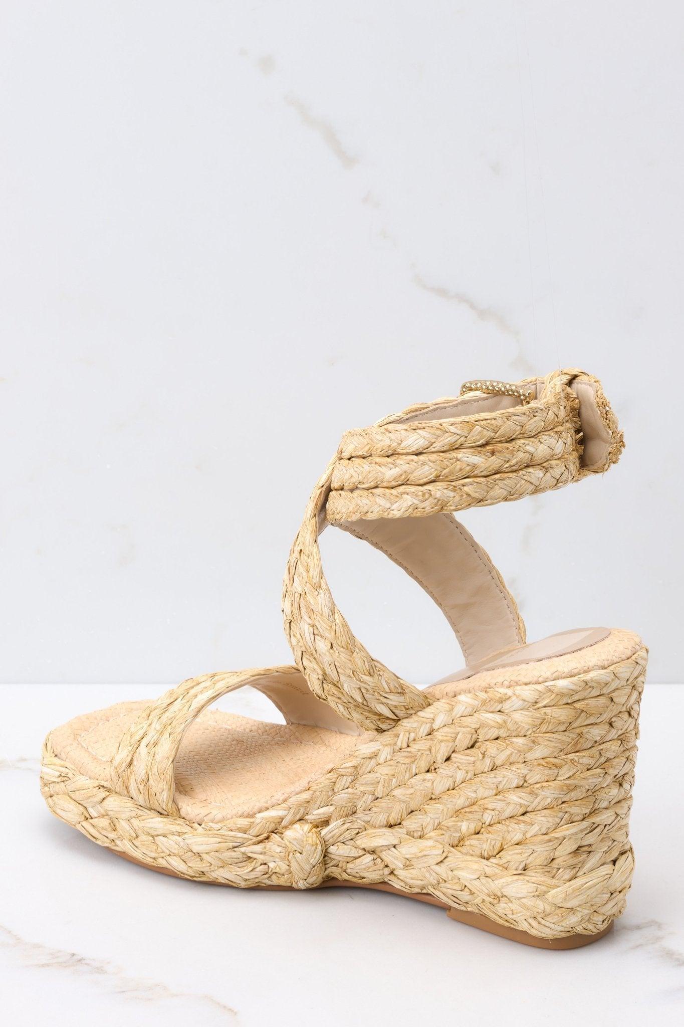 Dolce Vita Aldona Light Natural Raffia Wedges Product Image