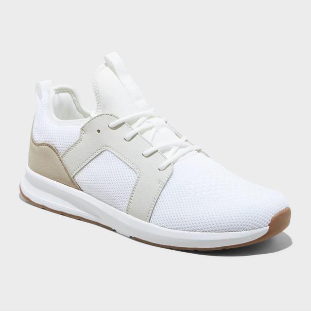 Mens Shaun Jogger Sneakers - Goodfellow & Co White 11 Product Image