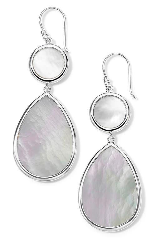 Ippolita Sterling Silver Rock Candy Mother of Pearl Dot & Teardrop Drop Earrings Product Image