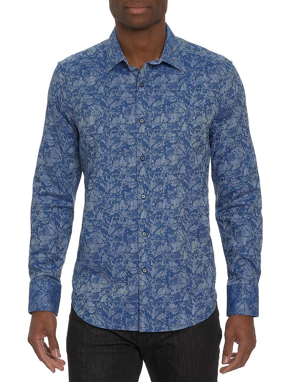 Robert Graham Mens Electric Slide Button Down Shirt - Blue Product Image